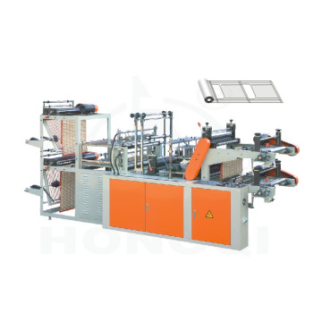 Dos capas de chaleco-plana Rolling Bag-Making Machine